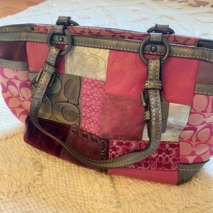 Coach Patchwork pink purse